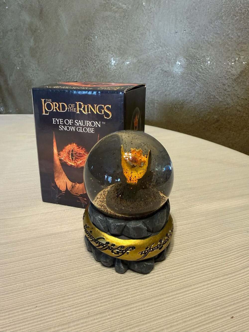 The Lord of the Rings Eye of Sauron (Falling) Snow Globe with Original Box